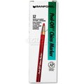 Sanford Sharpie 2059 Peel-Off China Markers, Red, Dozen 2059